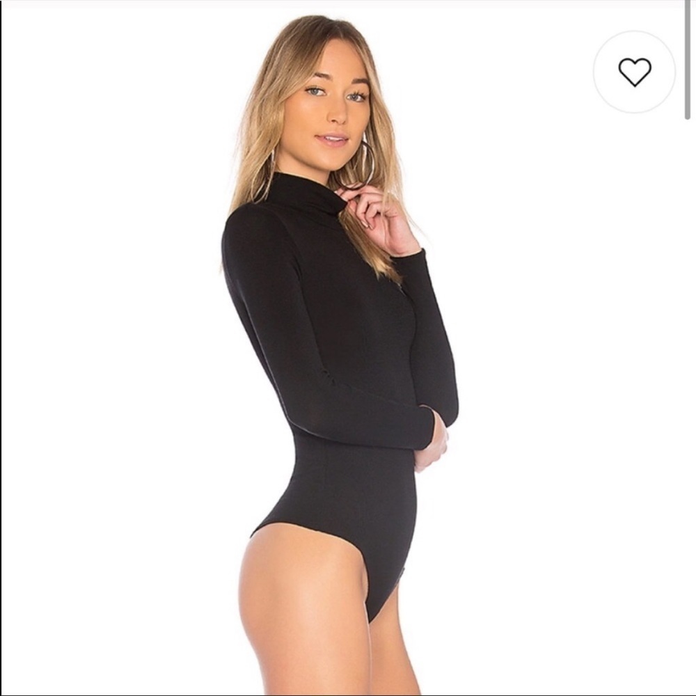 n:PHILANTHROPY Black Long-Sleeve Turtleneck Bodysuit